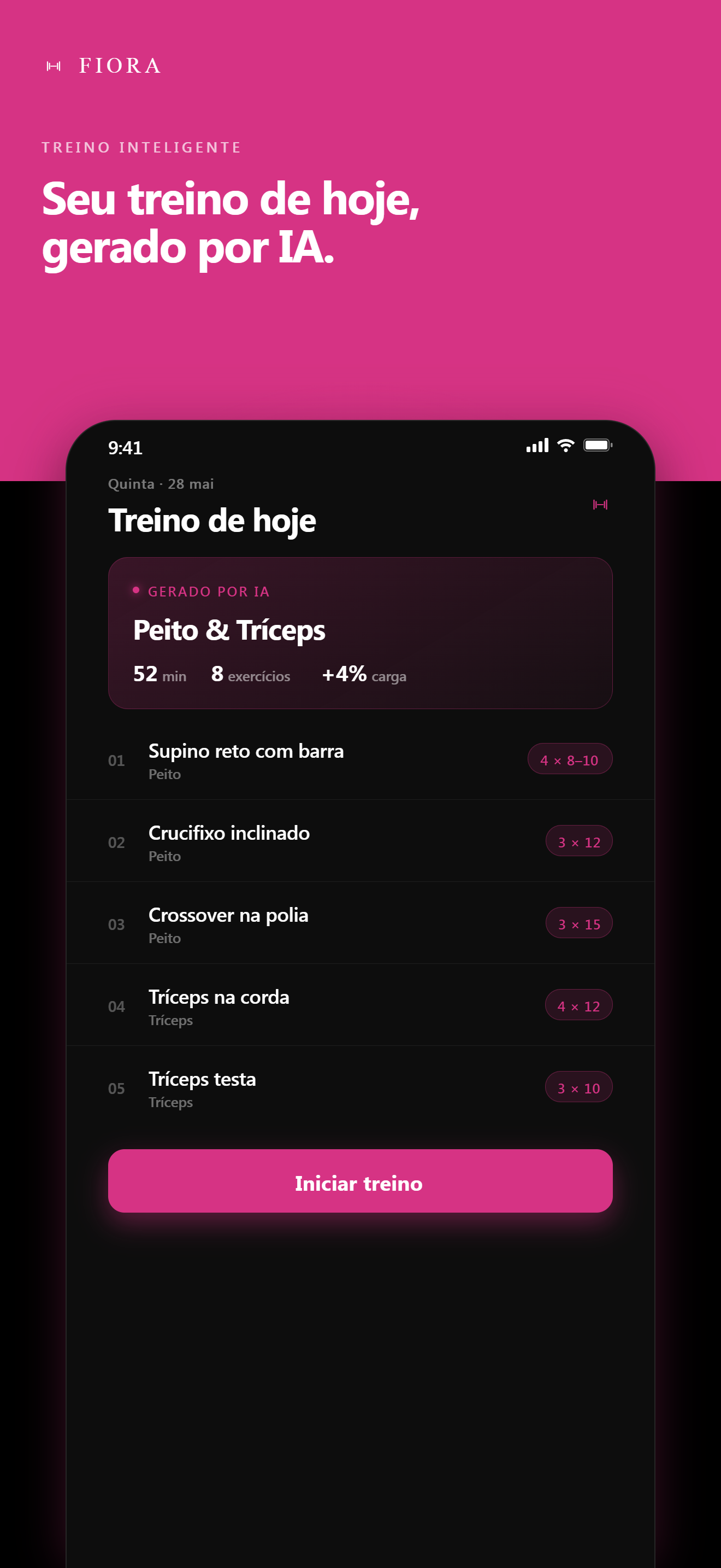 Treino gerado por IA